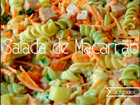 Vídeo: Salada De Macarrão Vegetal