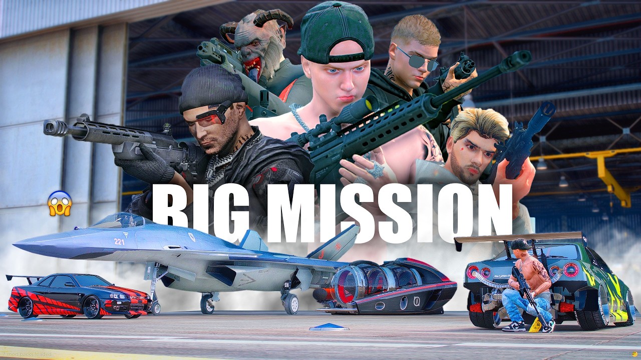 MISI BESAR KEI DAN PESAWAT GUNDAM MENYERANG PULAU MARKAS BESAR MUSUH - GTA 5 ROLEPLAY