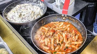 Great Italian Pasta Cooked and Tasted in Camden Town. Street Food of London