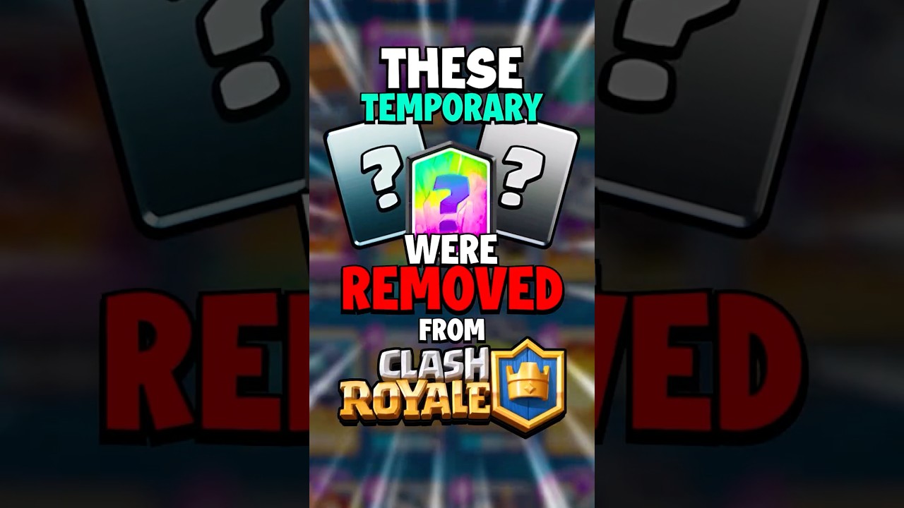 Temporary Cards REMOVED From Clash Royale! #clashroyale