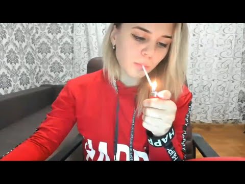 featuring hot Chain-smoker Sarah | smoking girl on camera talk | HD smoking girl video | LEGAL lv