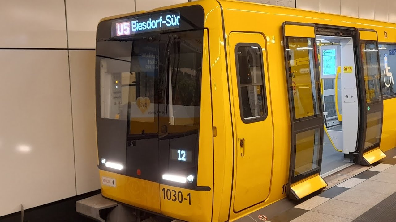 Mitfahrt in der U5 von Hauptbahnhof bis Biesdorf Süd im IK17 1030-2