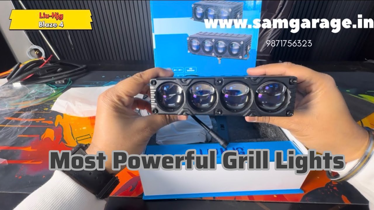 Most Powerful Grill Light for Cars, Buses & Trucks 🔥 | Liu Hjg Blaze 4 – 320W Tri-Color 9871756323