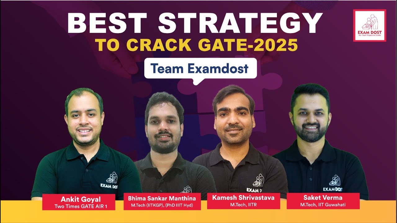 Best Strategy to crack GATE 2025 | Team Examdost - YouTube
