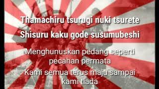 lagu kekaisaran jepang lirik battotai