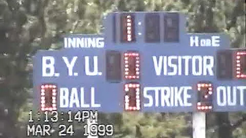 Greg Hilburn Baseball USC at BYU March 1999