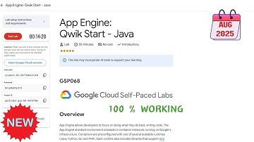 App Engine: Qwik Start - Java || 2025 || #GSP068 #qwiklabs #qwiklabsarcade2025
