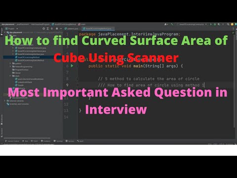 How to find Curved Surface Area of Cube Using Scanner | Most Important asked question in Interview