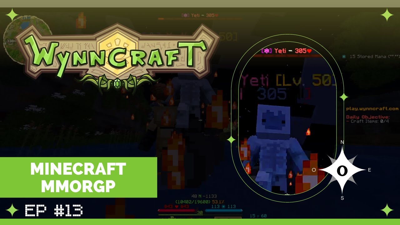 El yeti de nivel 50 y el bug del banco Wynncraft Server Minecraft ...