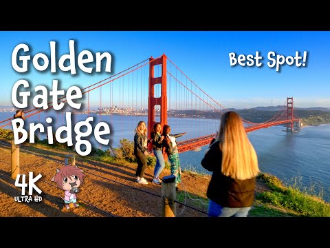 Sf Golden Gate Bridge Walk 4K | Best Photo Spot