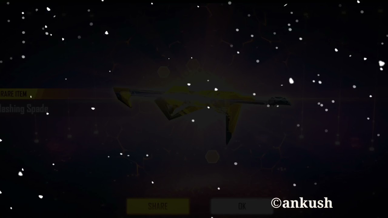 I got MP 40-Flashing blade (Yellow poker 😍)  