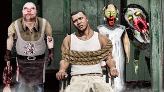 I BUSTED HORROR THINGS in GTA 5.... GRANNY MRMEAT SLENDRINA