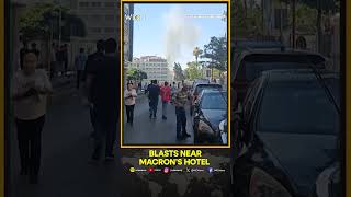 Explosions Rock Damascus During Macron Visit