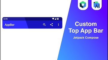 Custom Top App Bar using Jetpack Compose in Android Studio | Part - 1