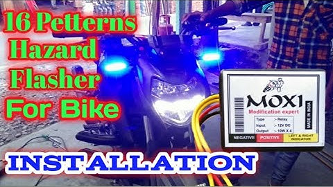 16 Patterns hazard flasher for motorcycle