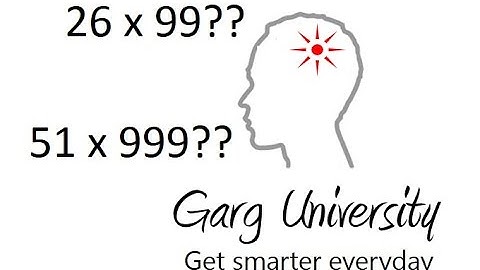 Multiply with 9, 99, and 999