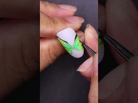 Video Cách vẽ bớm cho móng tay :v - youtube