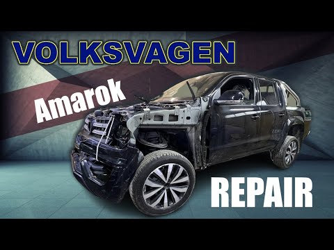 видео: VW Amarok. Front end repair. Ремонт переда.