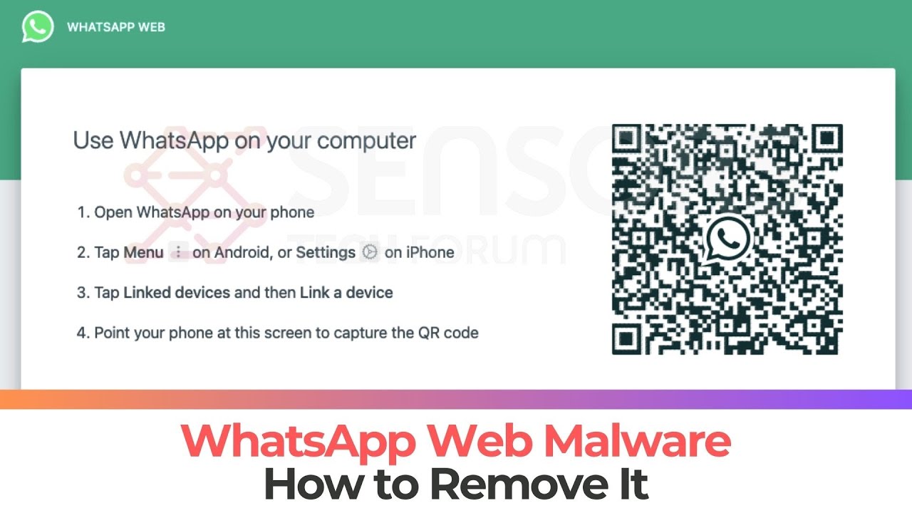 WhatsApp Web Malware Detected - How to Remove It [Fix]