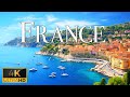 FLYING OVER FRANCE (4K Video UHD) - Relaxing Piano Music With Beautiful Nature Film For Relaxation