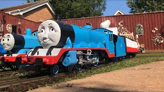 Large Scale Gordon pulling His First Express Carriage and Gauge 1 Thomas Replica update