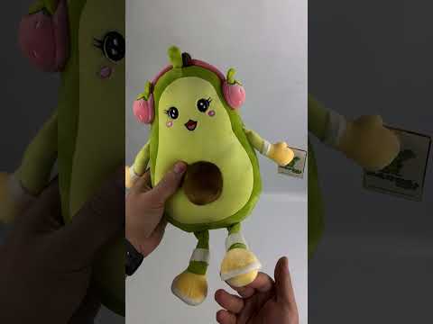 М'яка іграшка авокадо в навушниках 35 см, видео 1