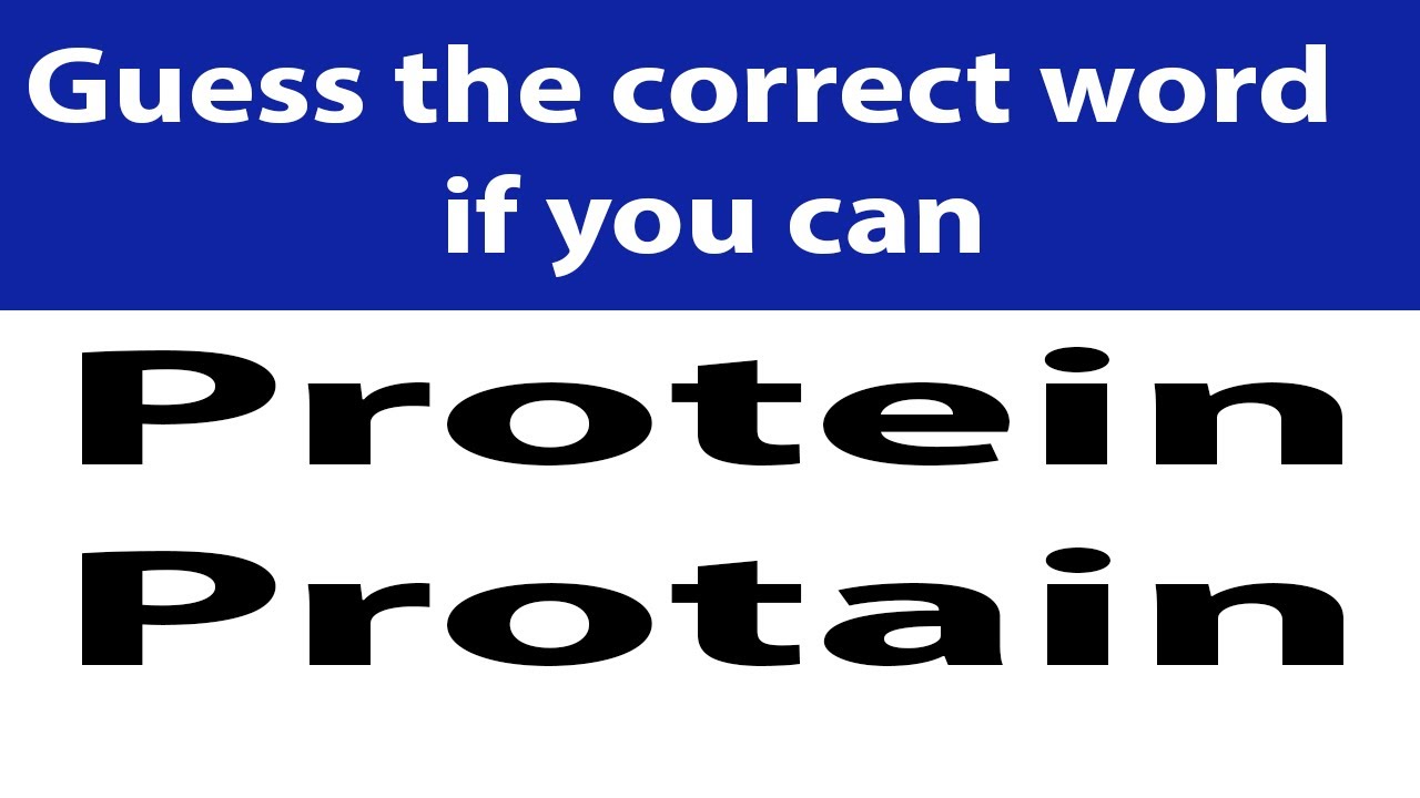 Protain - Guess the correct word if you can