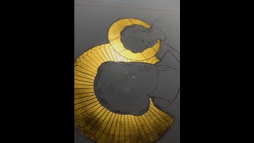 Gold leaf application #art #sacredart #painting #drawing #artist