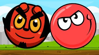 New RED BALL vs. BLACK SQUARES. LEVELS 26-37. Cartoon GAME Red Bounce Ball 7 Adventure screenshot 5
