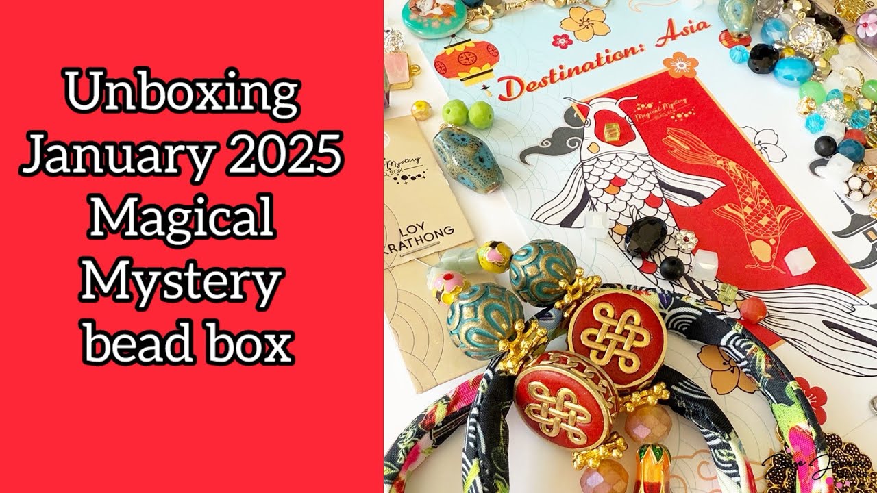 Unboxing January 2025 Magical Mystery Bead Box 