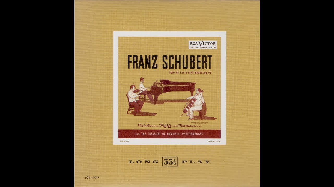 Heifetz CD009 Schubert Trio No 1, in B flat Major, Op 99 YouTube