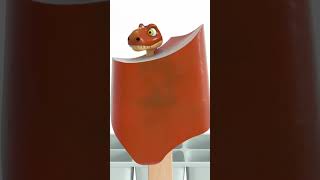 Dinosaur in Ice cream! #como #shorts #animation