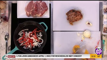 Demo Seared Pork Chops with Sweet and Sour Peppers