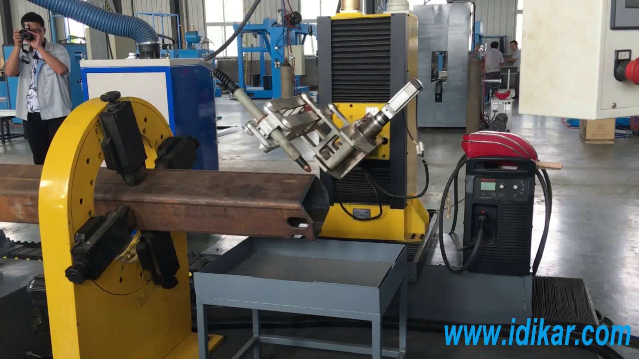 square tube cutting machine YouTube