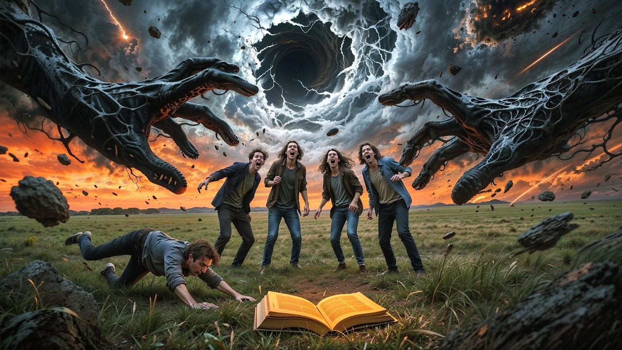 4 Friends Find a Book That Grants Any Wish, But Instead It Hurls Them Into a Terrifying Dimension