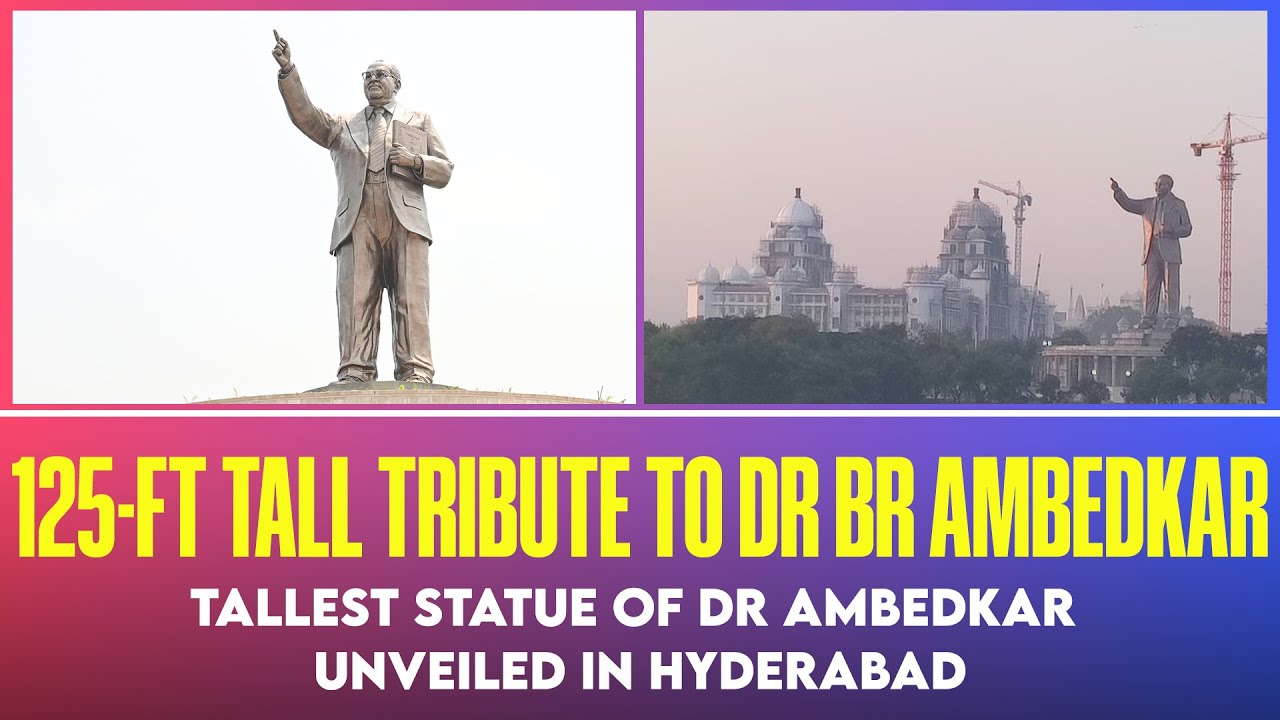 Ambedkar’s 125-ft statue unveiled, marks 132nd birth anniversary of ...