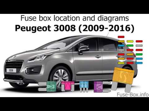 Fuse box location and diagrams: Peugeot 3008 (2009-2016)