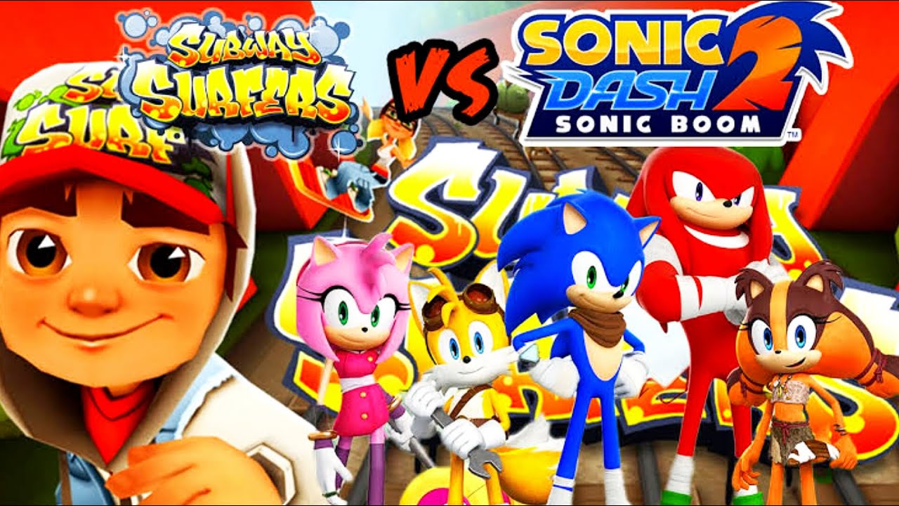 Sonic dash 2 Sonic boom vs subway surfers android gameplay HD - YouTube