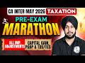 CA Inter Taxation Marathon | All Imp. Adjustments of PGBP, Capital Gain &amp; TDS/TCS | CA Jasmeet Singh