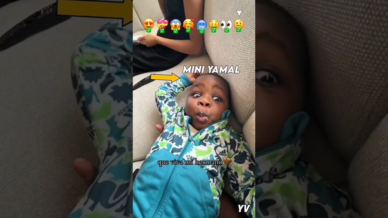 Lamine's bro Mini Yamal cute Moments 😍