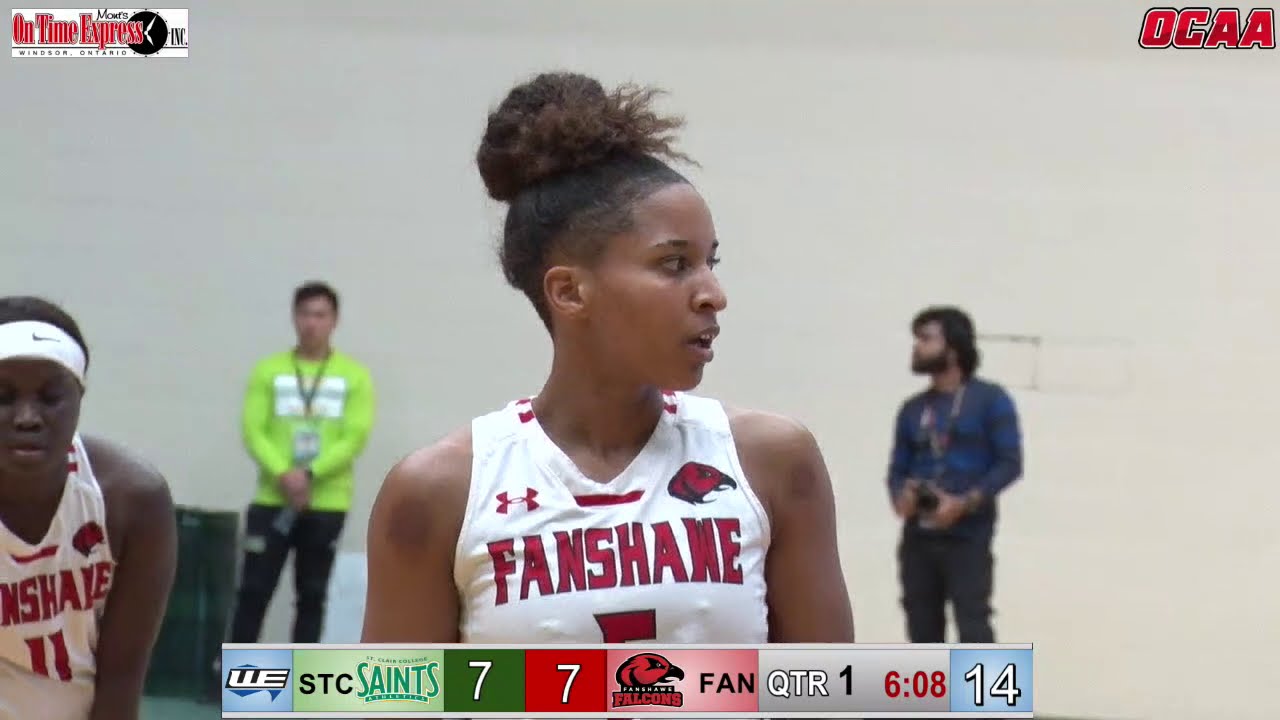 OCAA WOMENS BASKBALL CHAMPIONSHIPS 2020 gold medal ST. Clair vs Fanshawe - YouTube