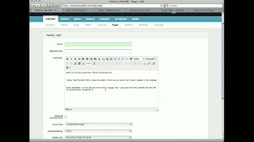 WYSIWYG editor in CMS