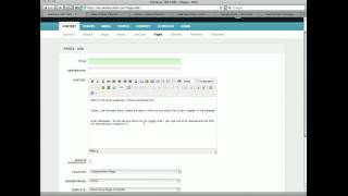 WYSIWYG editor in CMS