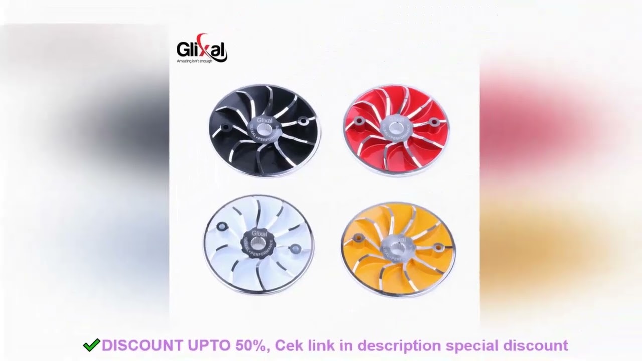 Glixal GY6 125 150cc Racing Lightweight Variator Drive Face Fan for 152QMI 157QMJ Engine Scooter Mop