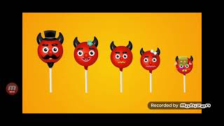 Devil cake pop finger family
