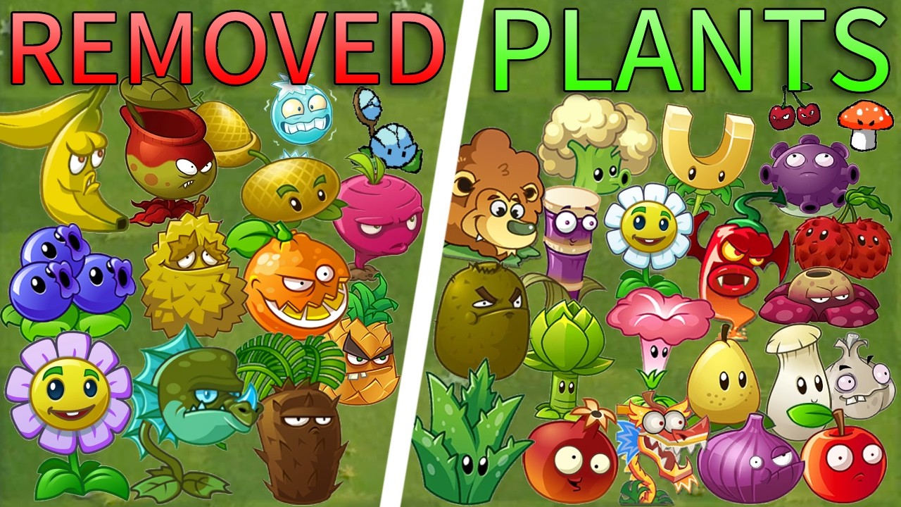 Удалённые растения из игры Plants Vs Zombies - PvZ Removed Plants