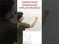 SIMILAR TRIANGLE का COMPETENCY BASED QUES #class10boardexams