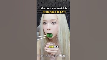Idols pretending to eat! 😯 #kpop #shorts #kpopedit #aespa #twice #blackpink #fypシ