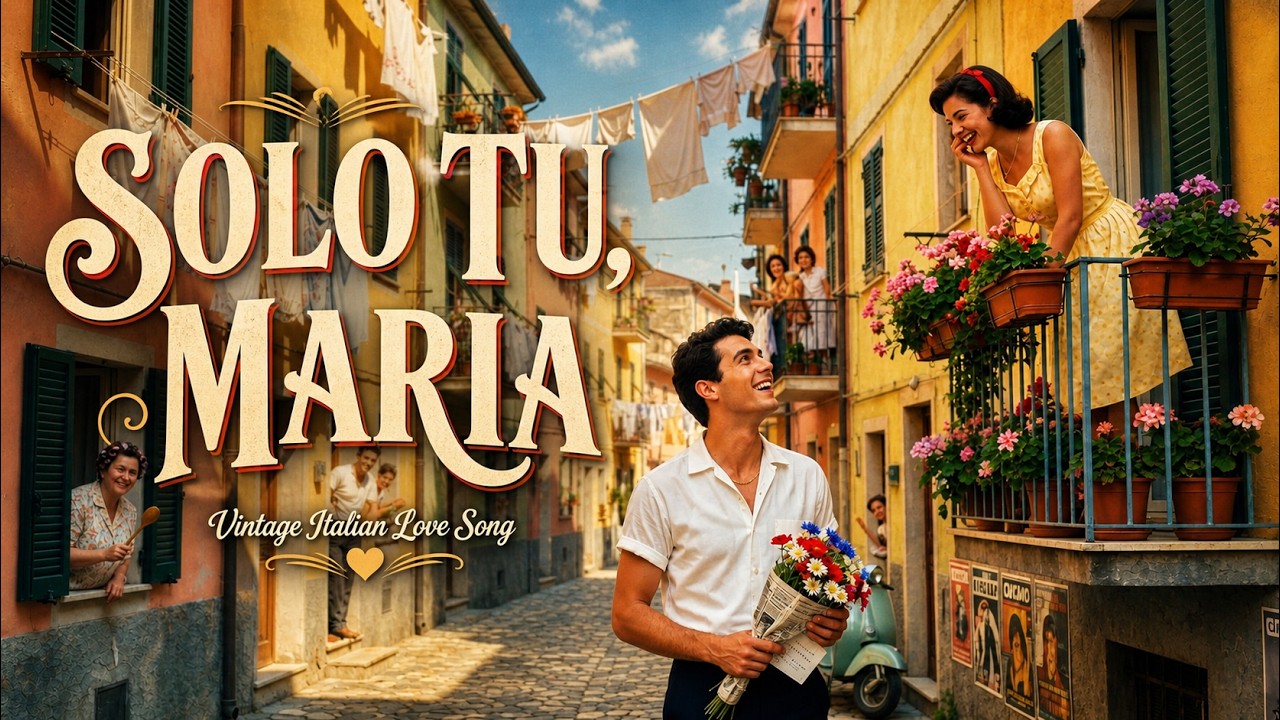 Solo Tu, Maria 🇮🇹 | Vintage Italian Love Song | Romantic 1960s ...
