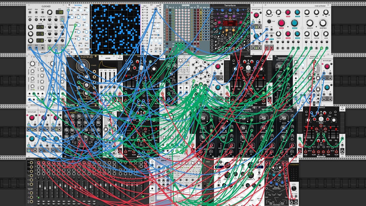 Modular generative ambient in VCV Rack - YouTube